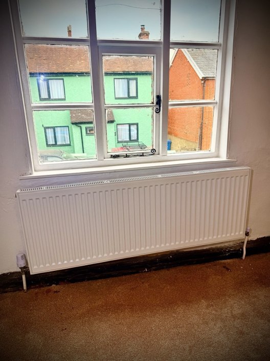 Radiator installation in Colchester home
